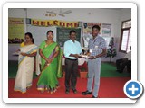 Dr. S. Janarthanan, Professor & Head, Department of Zoology, University of Madras,   issuing certificate to winners
